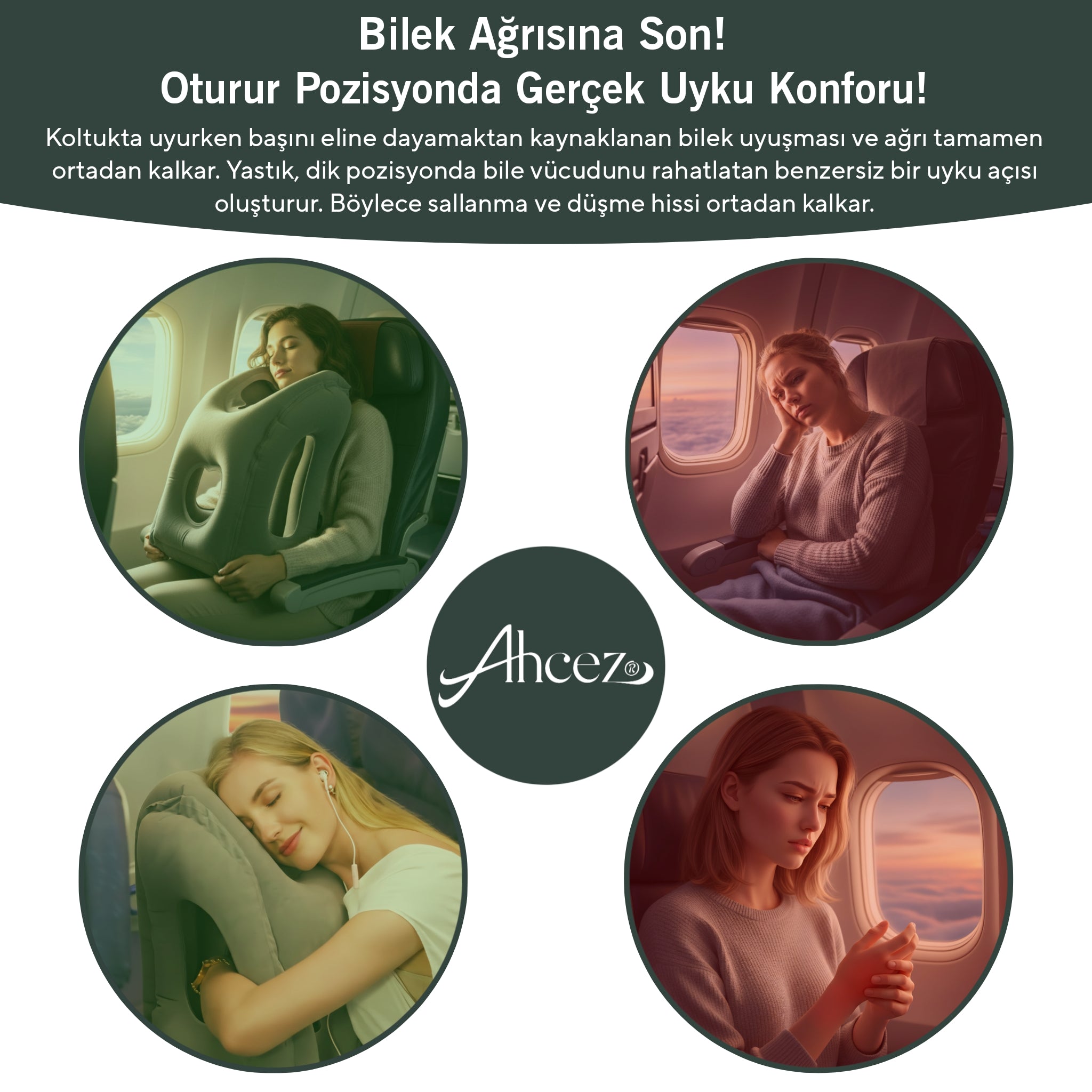 Şişirilebilir Portatif Konfor Yastığı